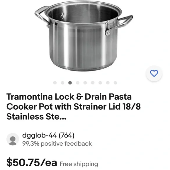 tramontina Kitchen Tramontina Lock Drain Quart Pasta Cooker